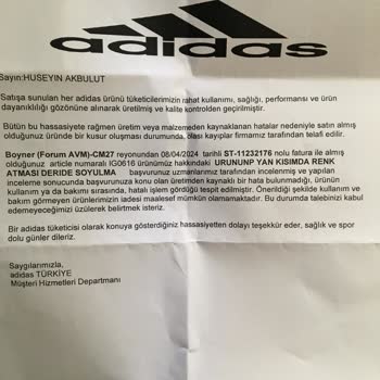 Boyner Sitesinden Almış Olduğum Kramponun Orijinal Problemi