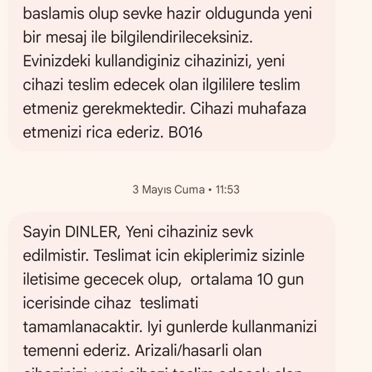Profilo Teslim Edilemeyen Ürün