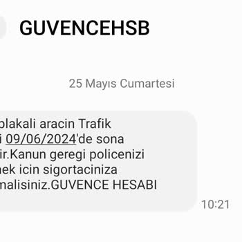 Güvence Hesabı Adlı Kişiden Gelen Mesaj Şikayeti