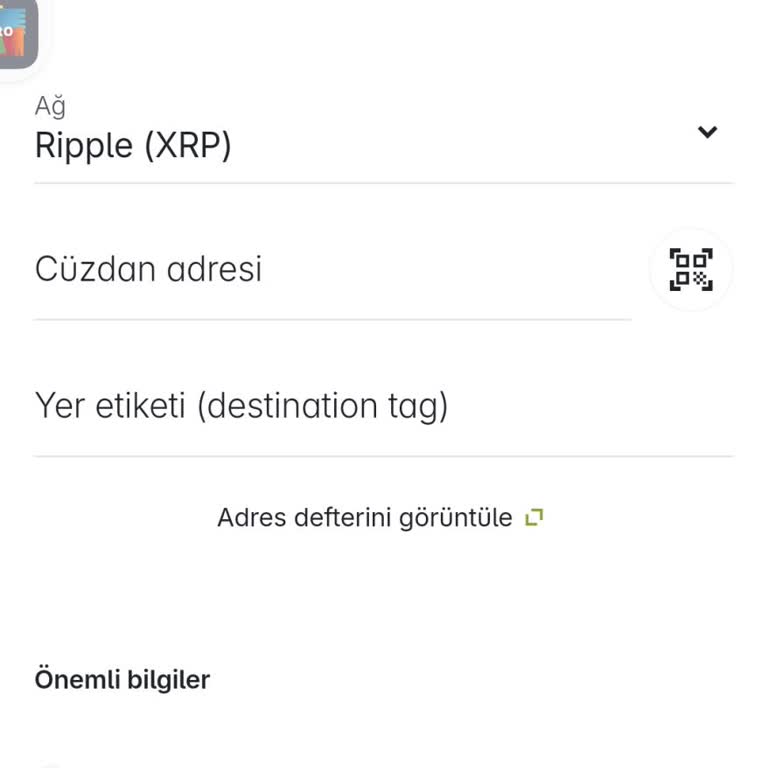 Paribu XRP Ripple Memo Tag Sorunum