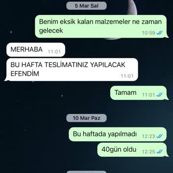 Siteler Ak Mobilya Ve Niens Mobilya İlgisizliği
