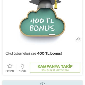 Garanti BBVA Tüm Peşin Fiyatına Eğittin Ücretlerine 6 Taksit Kampanyası