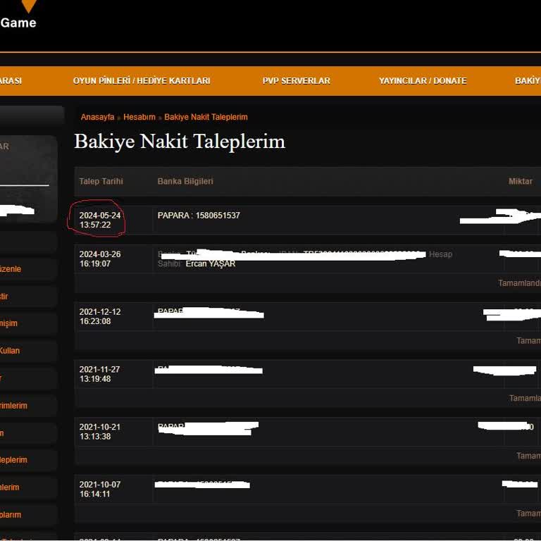 YeşilyurtGame Yeşilyurt Game Nakit Talebi Karşılanmıyor