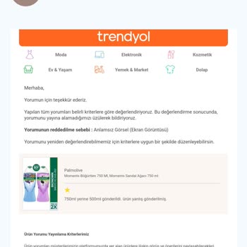 Trendyol Kişisel Bakım Merkezinden Aldığım Palmolive Duş Jeli