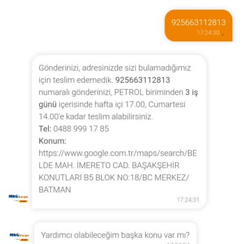 MNG Kargo - a company of DHL Adresimde Olmadığım İddia Ediliyor Kargom Getirilmiyor