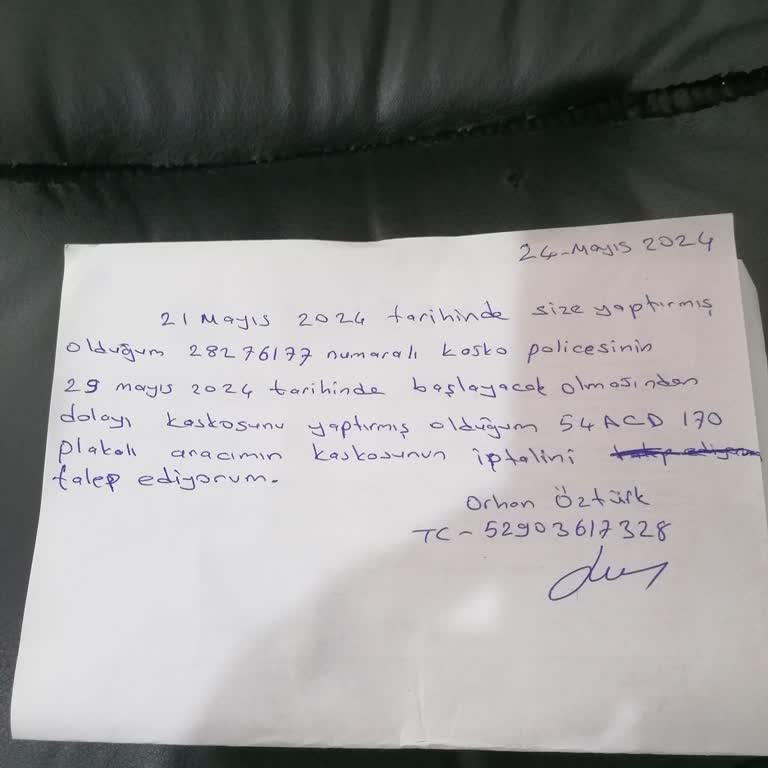 Sigortam.net Den İki Gündür Kasko İptal Yapamamak