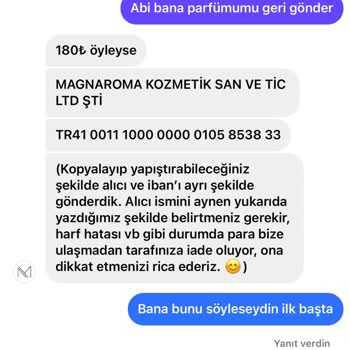 Magnaroma Parfüm Uyanıklık Yapmak Müşteriden Fazla Fiyat Talep Etmek