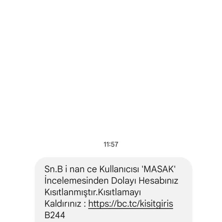 MASAK Binance Kısıtlama Mesajı Hakkında