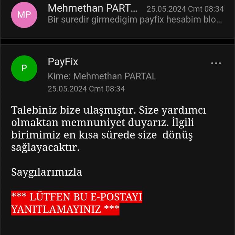 Payfix Hesabım Blokeli: Acil Yardım Bekliyorum