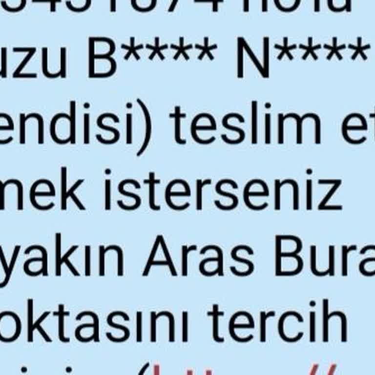 Aras Kargo Ürünleri Teslim Etmiyor.