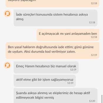 Trendyol Uzun Süredir Kullandığım Platformda Beklenmedik Hesap Askıya Alınma Sorunu
