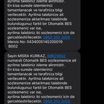 Türkiye Hayat Emeklilik Bireysel Emeklilik İptali