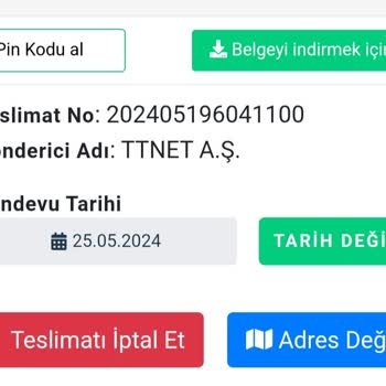 TTNET Digital Kurye Teslim Erteleme