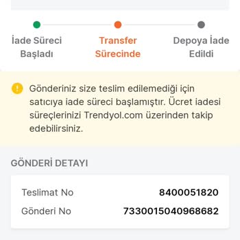 Trendyol Kargoyu Teslim Edemiyor