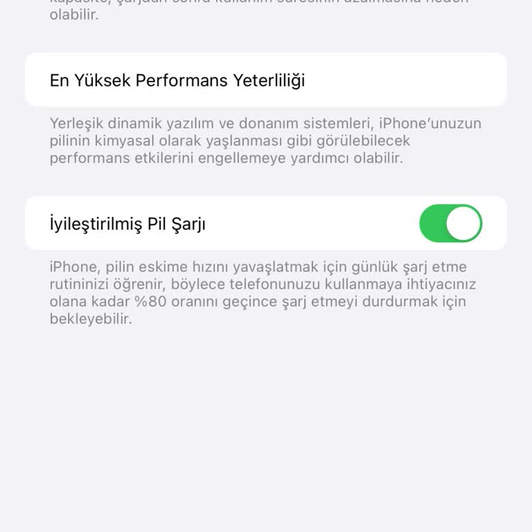 Apple Pil Yüzdesinin Su Gibi Gitmesi