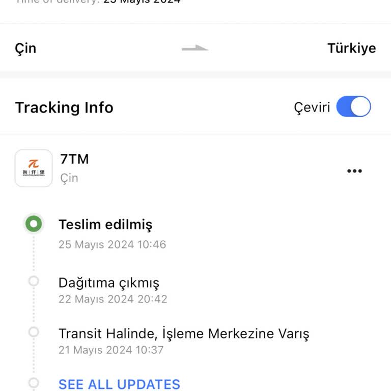 17TRACK Kargo İletildi Diyor Ama Elime Ulaşmadı