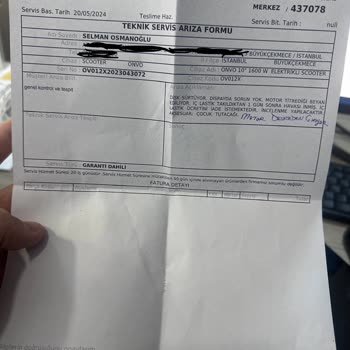 Onvo Müşteri Hizmetleri Genel Müdürlüğü Cihazımı Bozdular