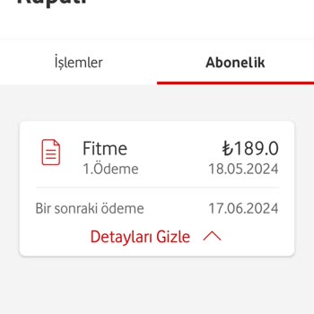 FitMe Uygulama Üyelik İptali