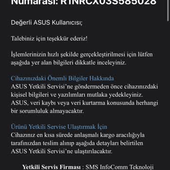 Asus Bilgisayar Asus Ve UPS Pişmanlık