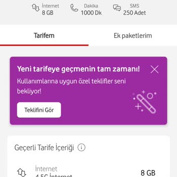 Vodafone Hattımın Faturası Hakkında Şikayetçiyim
