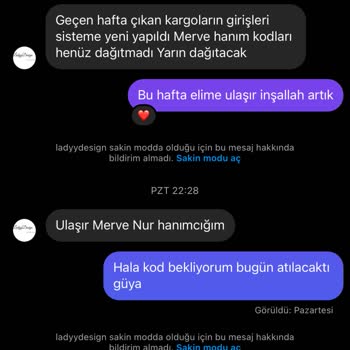 Ladyy Design (Instagram) Ladydesign 3 Aydır Ürün Gönderilmedi