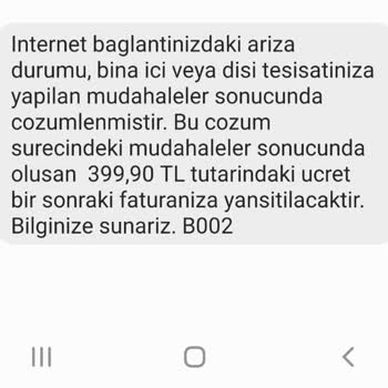 Millenicom Sürekli Olarak 399 TL Arıza Ücreti Kesmeye Çalışıyor
