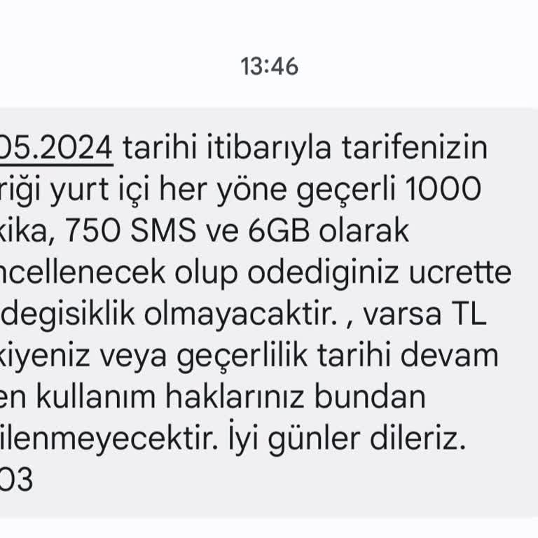 Vodafone Tarife İçeriğimi Düşürecek