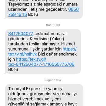 Teslim Edilmeyip Teslim Girilen Kargo Trendyol Expres