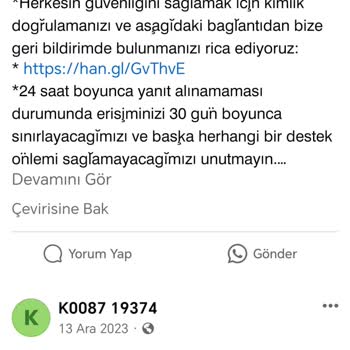 Facebook Hesabım Kapatıldı