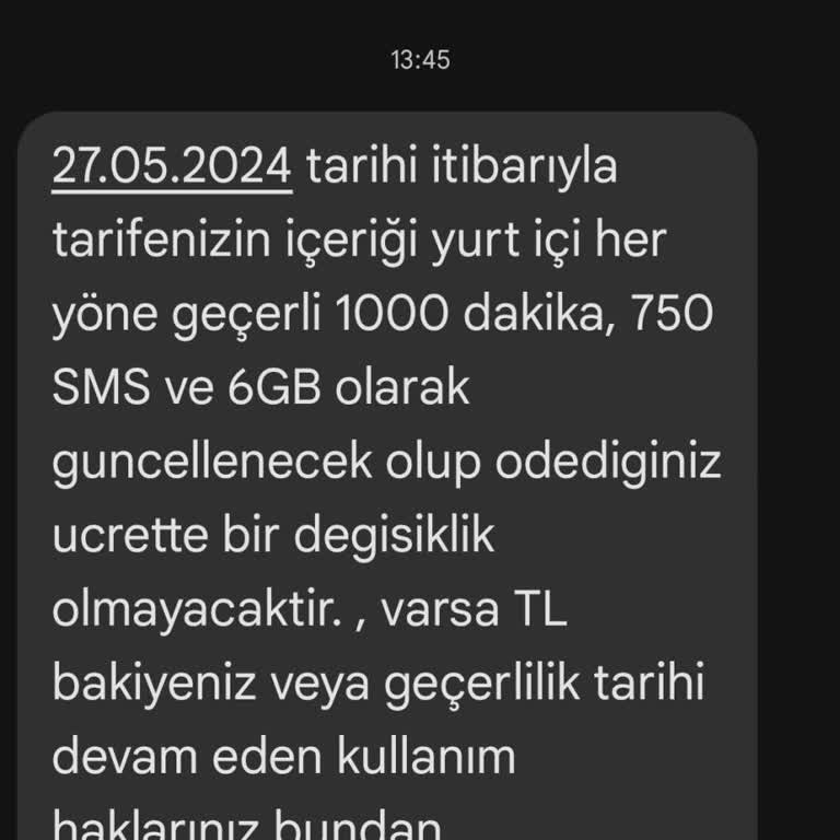 Onaysız İşlem Vodafone GSM Hattı