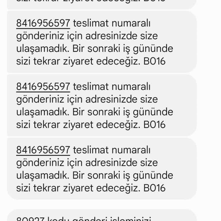 Trendyol Express Evde Olmama Rağmen Ulaşıla Madı Deyip Getirmediler Kargomu