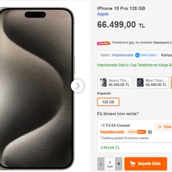 Hepsiburada İPhone 15 Pro Aldım Fiyatı 3 Gün İçinde 3.000 TL Düştü. Yardım