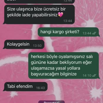 Lesequence Firması Kargomu Göndermiyor Yalan Söylüyor