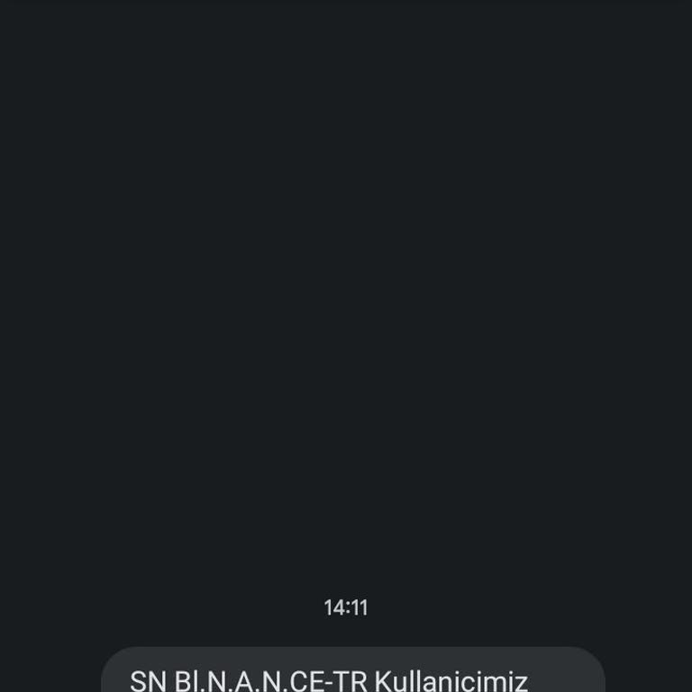 Binance Bir. N. A. N. C. E Üyelik Mesajı
