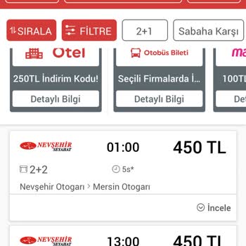Nevşehir Seyahat Bir Gecede İki Kat Bilet Fiyatı Arttırıyor
