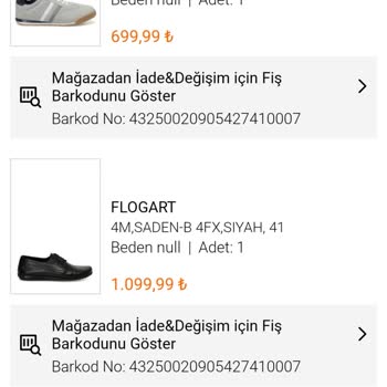 Polaris FLO Kayseri Form Mağazası Ayıplı Ürün