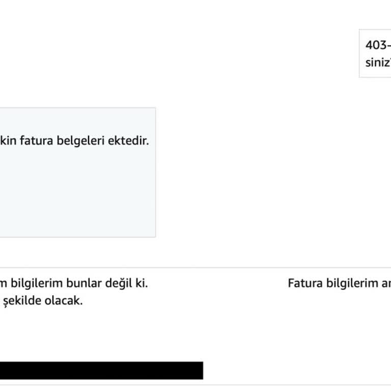 Amazon Ve Karaca Züccaciye Fatura Sorunu Müşteri Mağduriyeti!