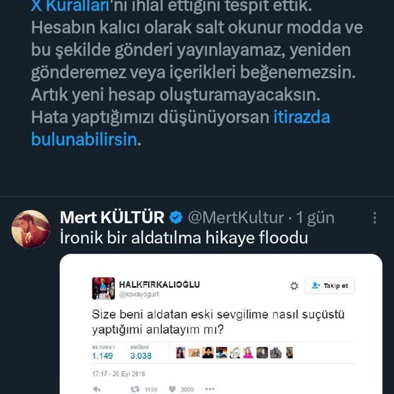 X Twitter Hesabım Askıya Alındı Aktive Edilsin Lütfen