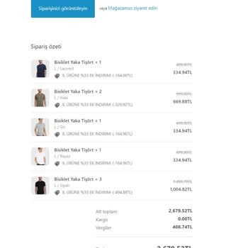 Craftlabel T-shirt Eksik Gönderdi