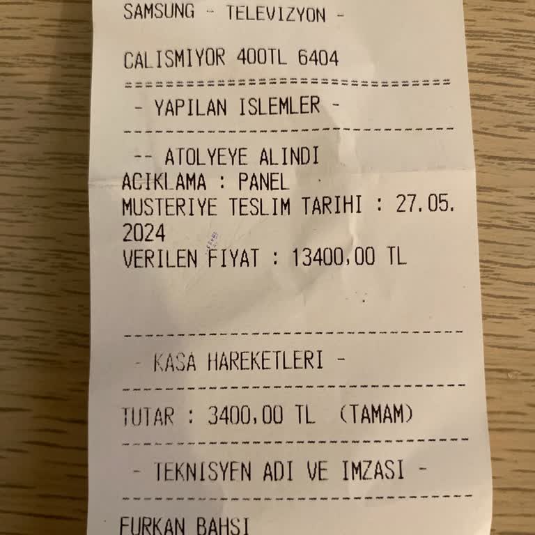 Can Teknik Servis 4446404 Paramı Geri İstiyorum