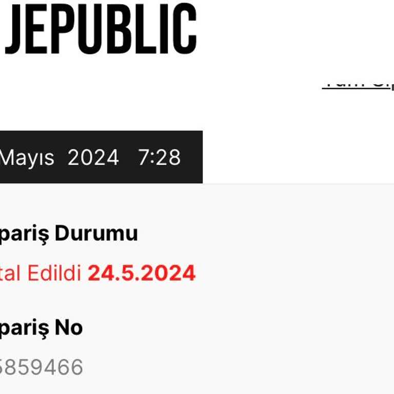 Jepublic İptal Edilen Ürün