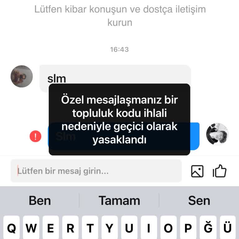 Kwai Mesaj İhlali Yedim