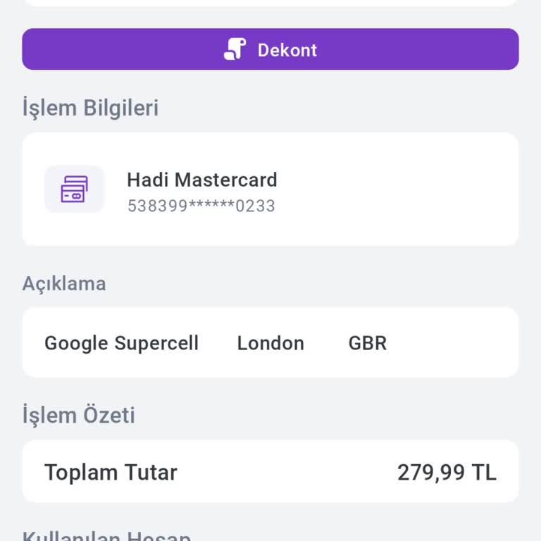 Supercell Habersiz Kesilen Ücret