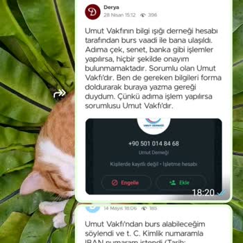 Yanlış İşlemler Ve Umut Vakfı Hakkında Bilgilendirme