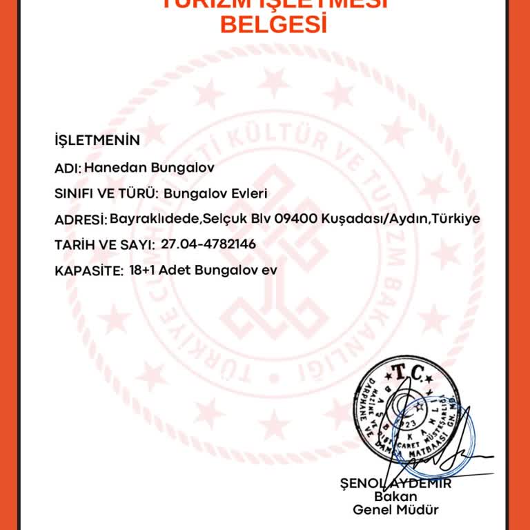 Hanedan Bungalov (Kuşadası) Hanedan Bungalov Diye Bir Sayfa Yalan Bir Sayfa Gerçek Değil