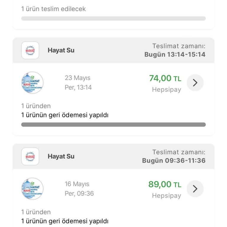 Danone Hayat İçecek Hepsiburada Siparişi