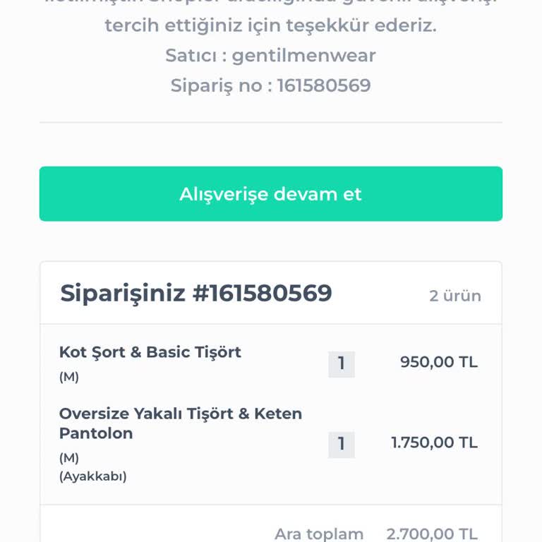 Gentilbutik Sayfasından Şikayet İnanmayı