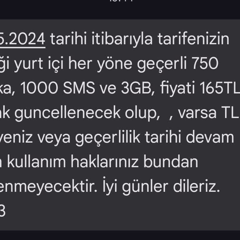 Vodafone Fiyat Artışı Ve Tarifeden GB Kırpma
