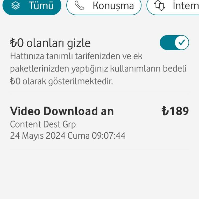 Vodafone İstem Dışı Abonelik İşlemi