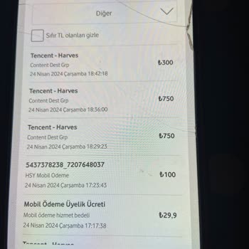 Payguru Vodafone Hattım Üzerinden 2480 TL Ödeme Alınmış